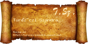 Turóczi Szandra névjegykártya